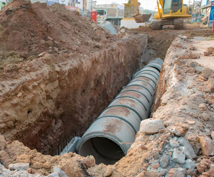 Travaux de raccordement au tout-à-l’égout Les Sables-d'Olonne